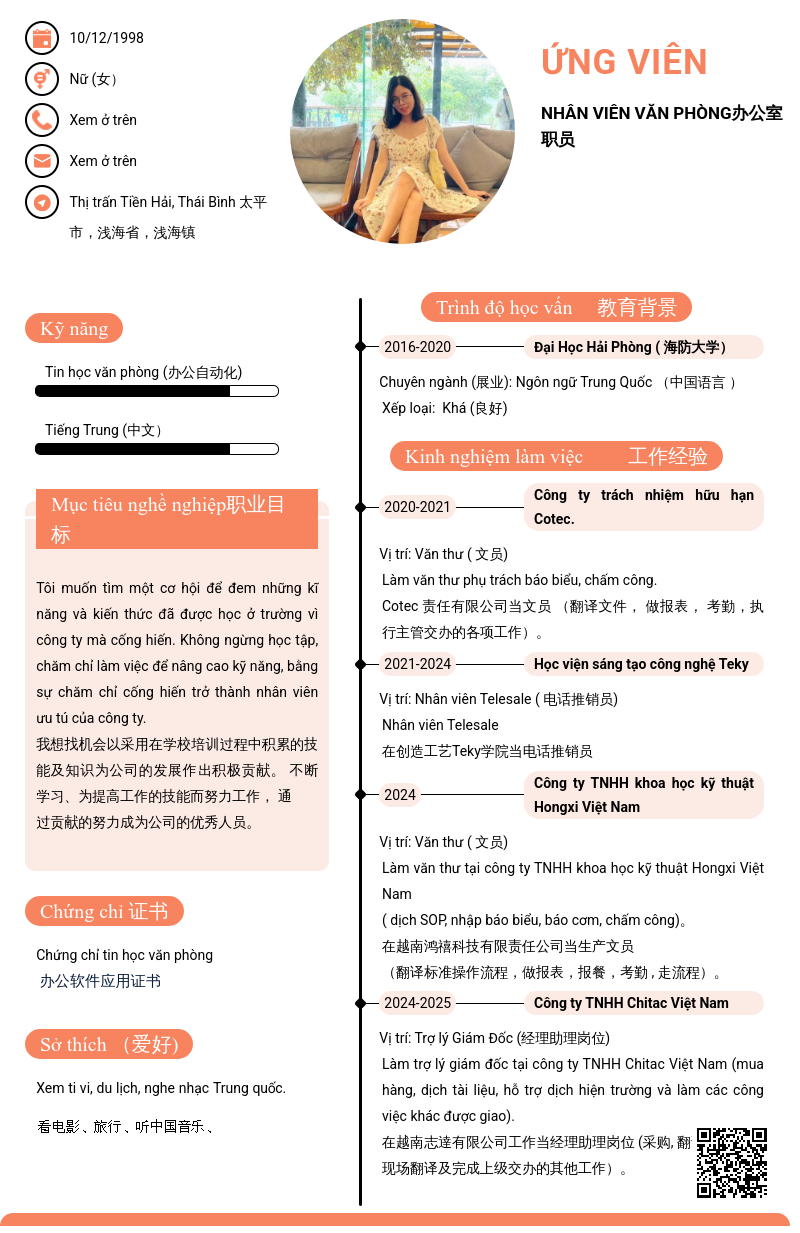 CV ứng viên