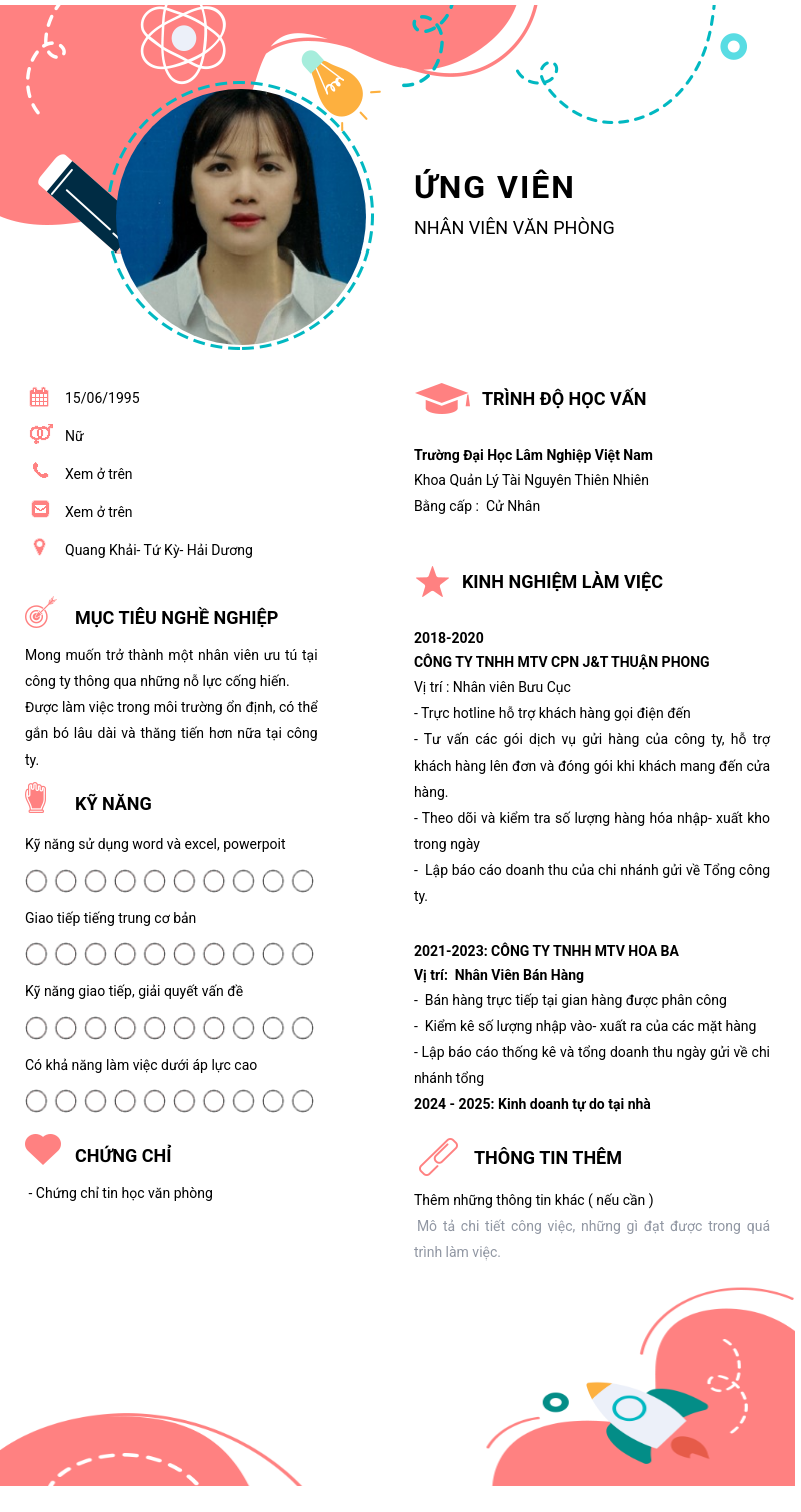 CV ứng viên