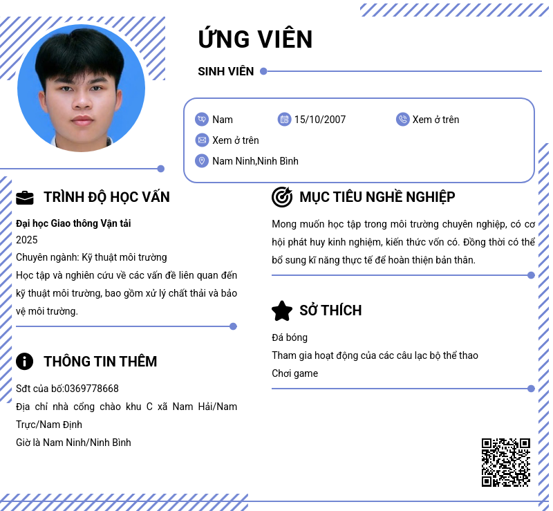 CV ứng viên