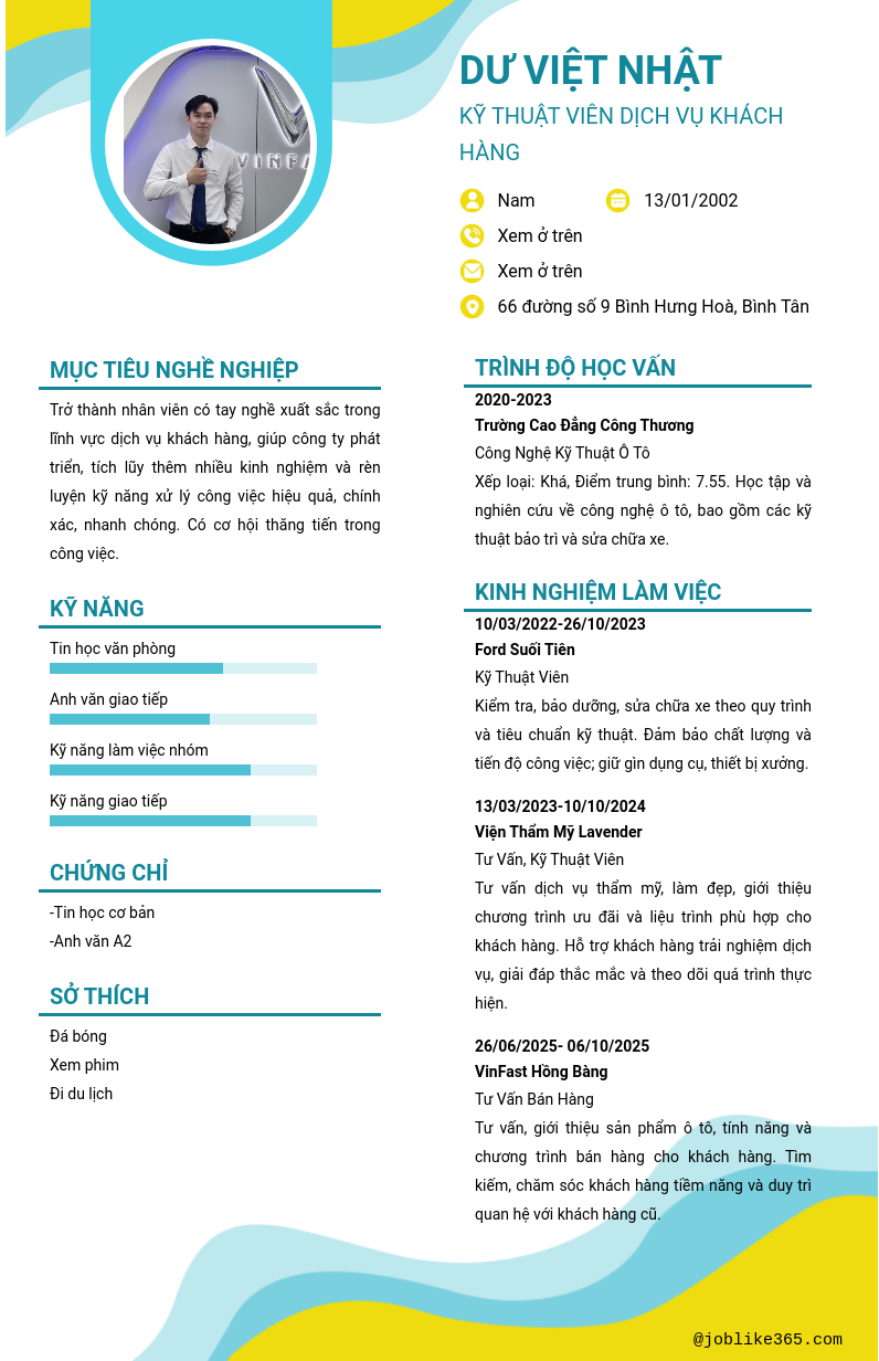 CV ứng viên