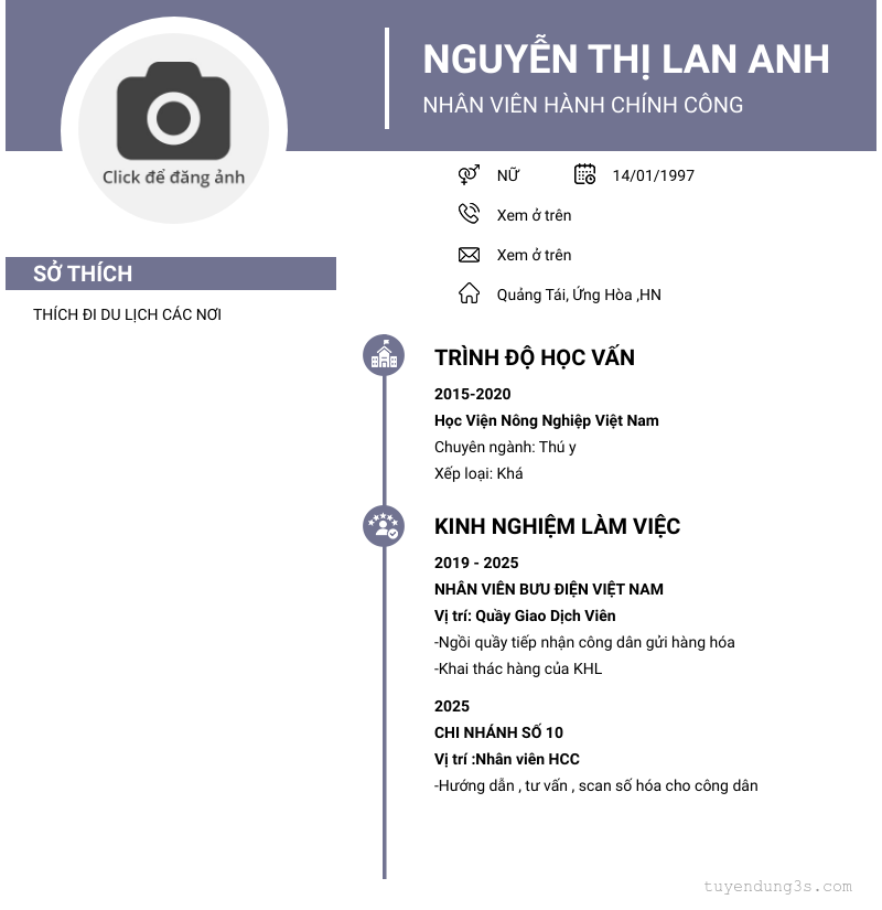 CV ứng viên