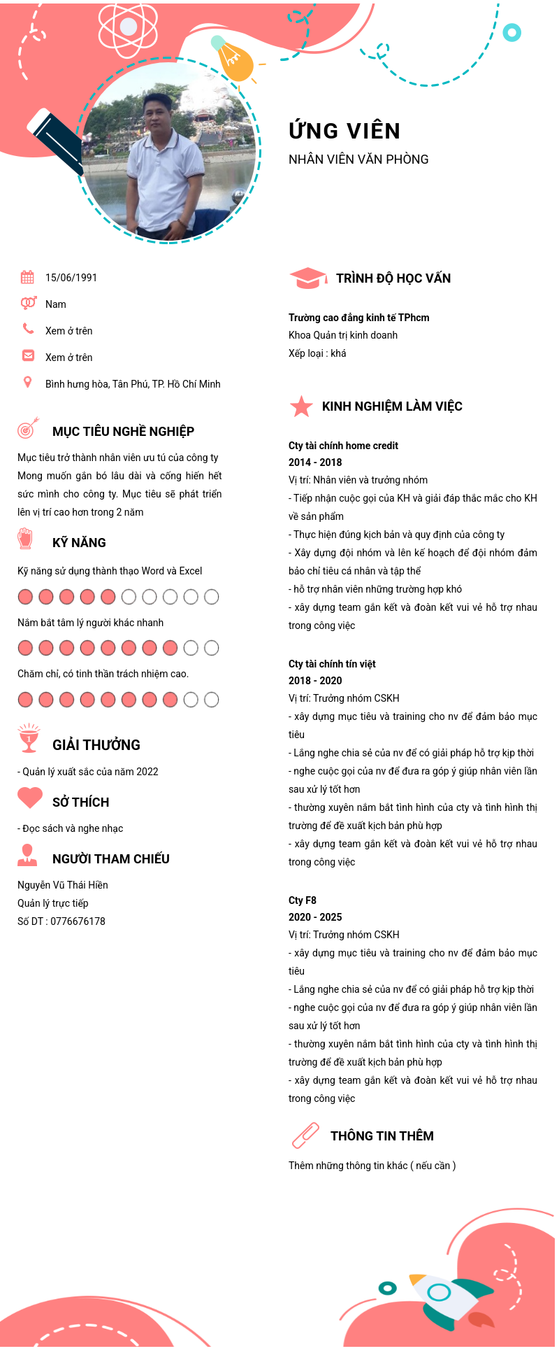 CV ứng viên