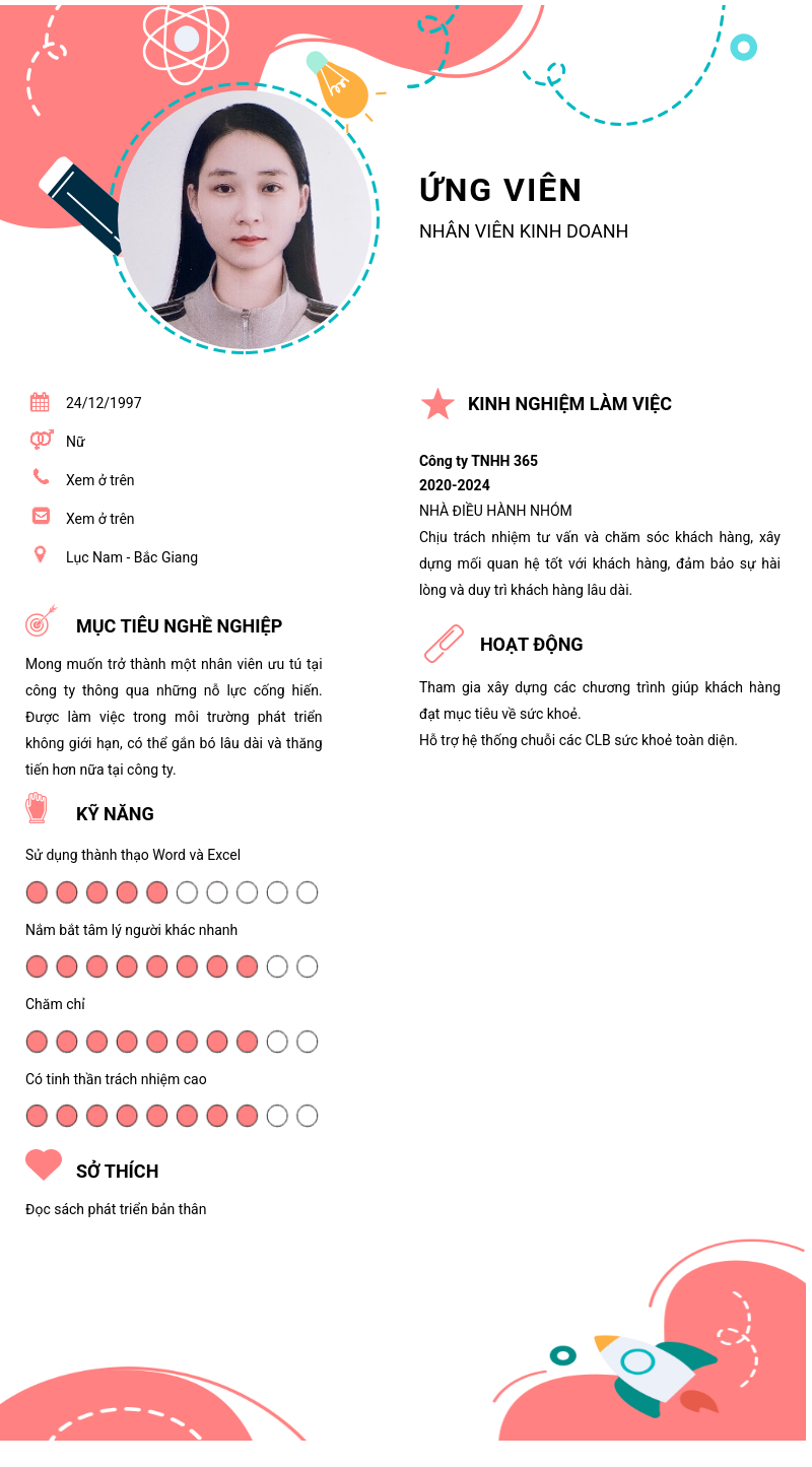 CV ứng viên