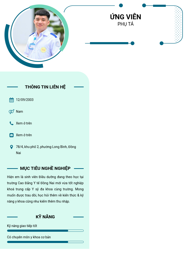 CV ứng viên