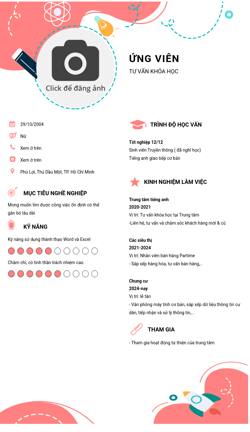 CV ứng viên