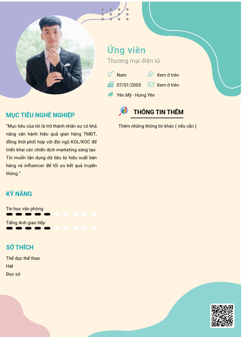 CV ứng viên
