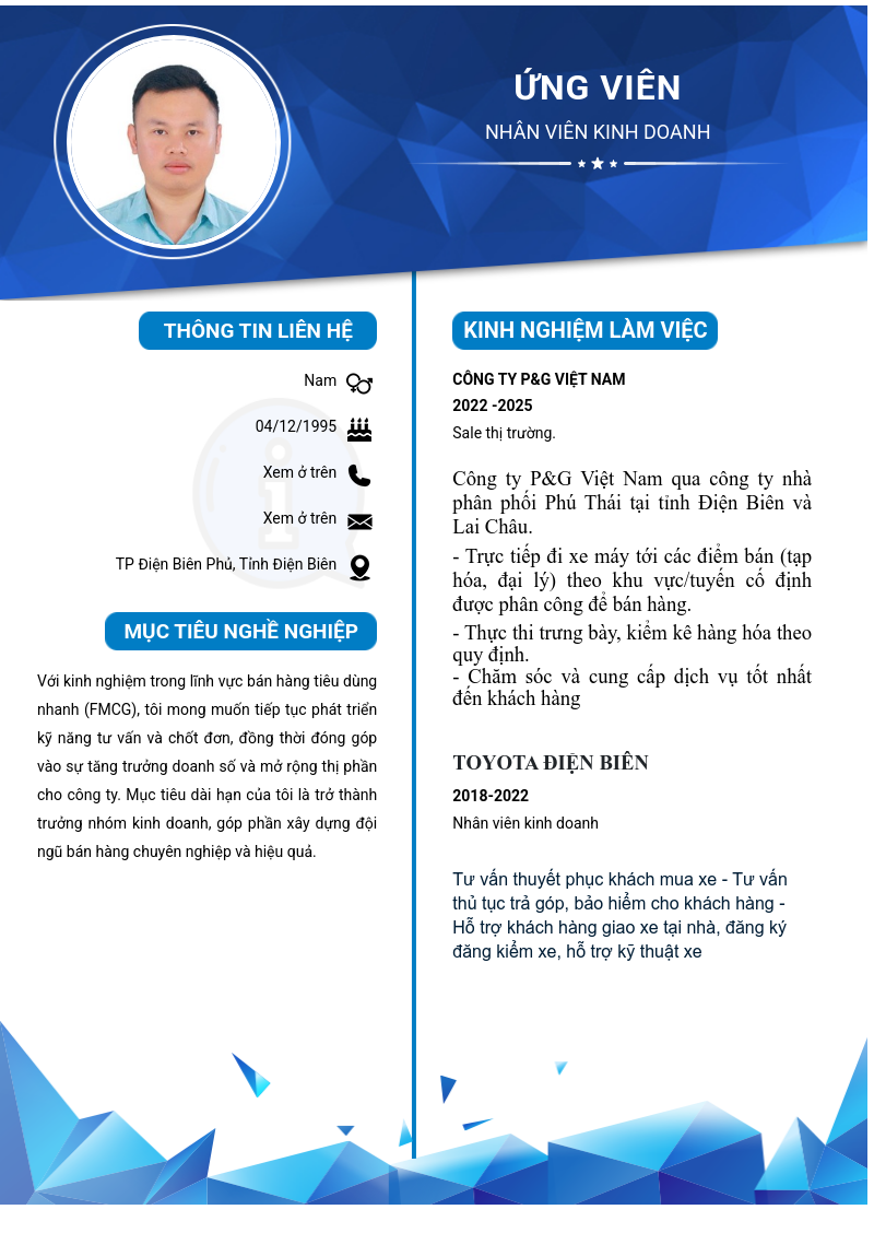 CV ứng viên