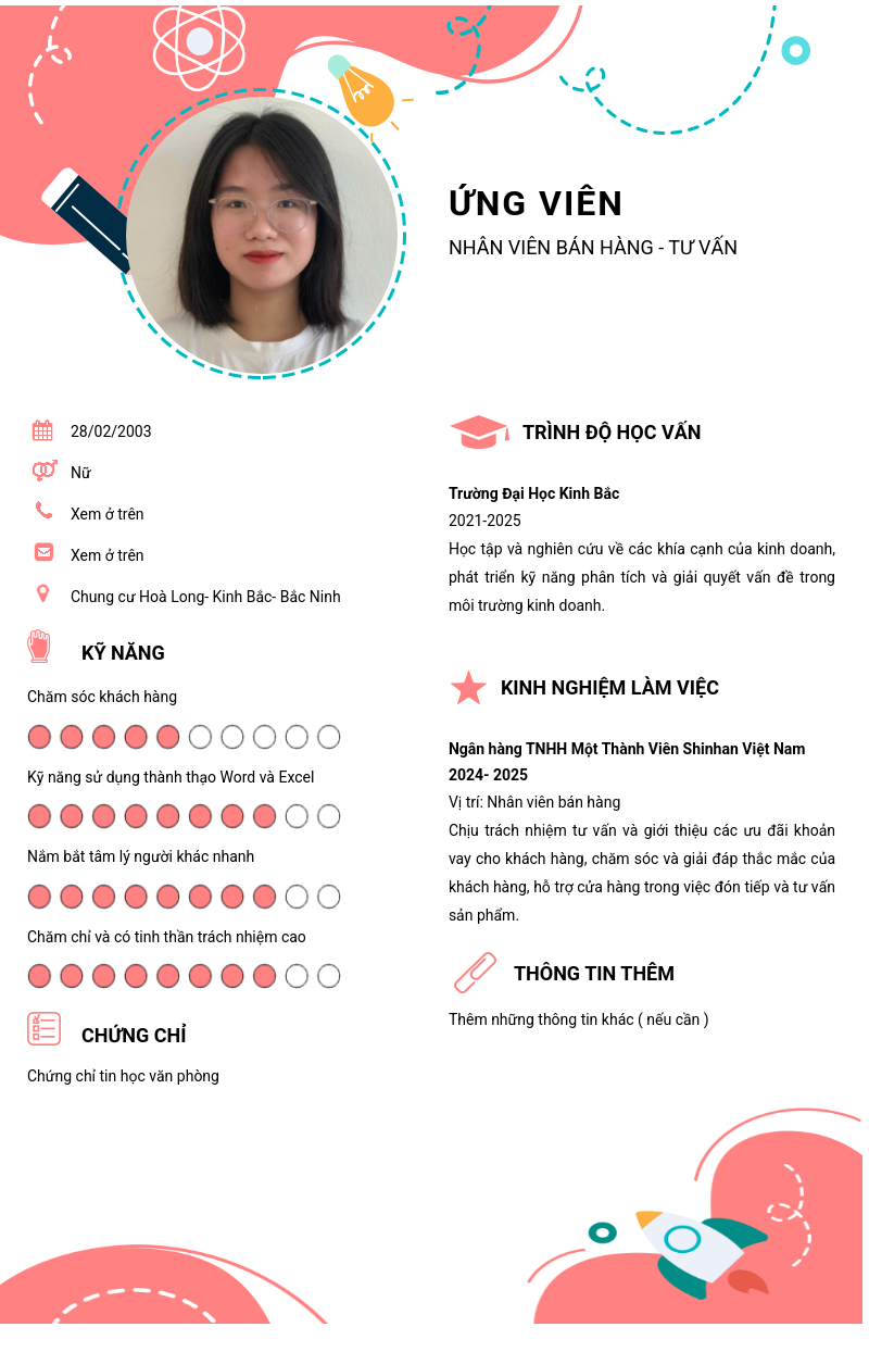 CV ứng viên