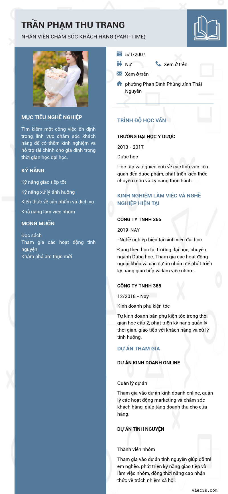CV ứng viên