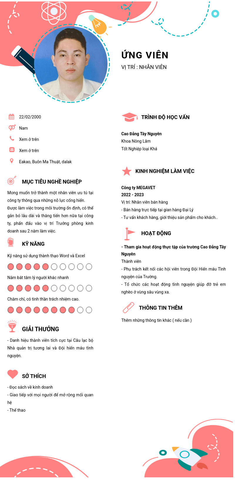 CV ứng viên
