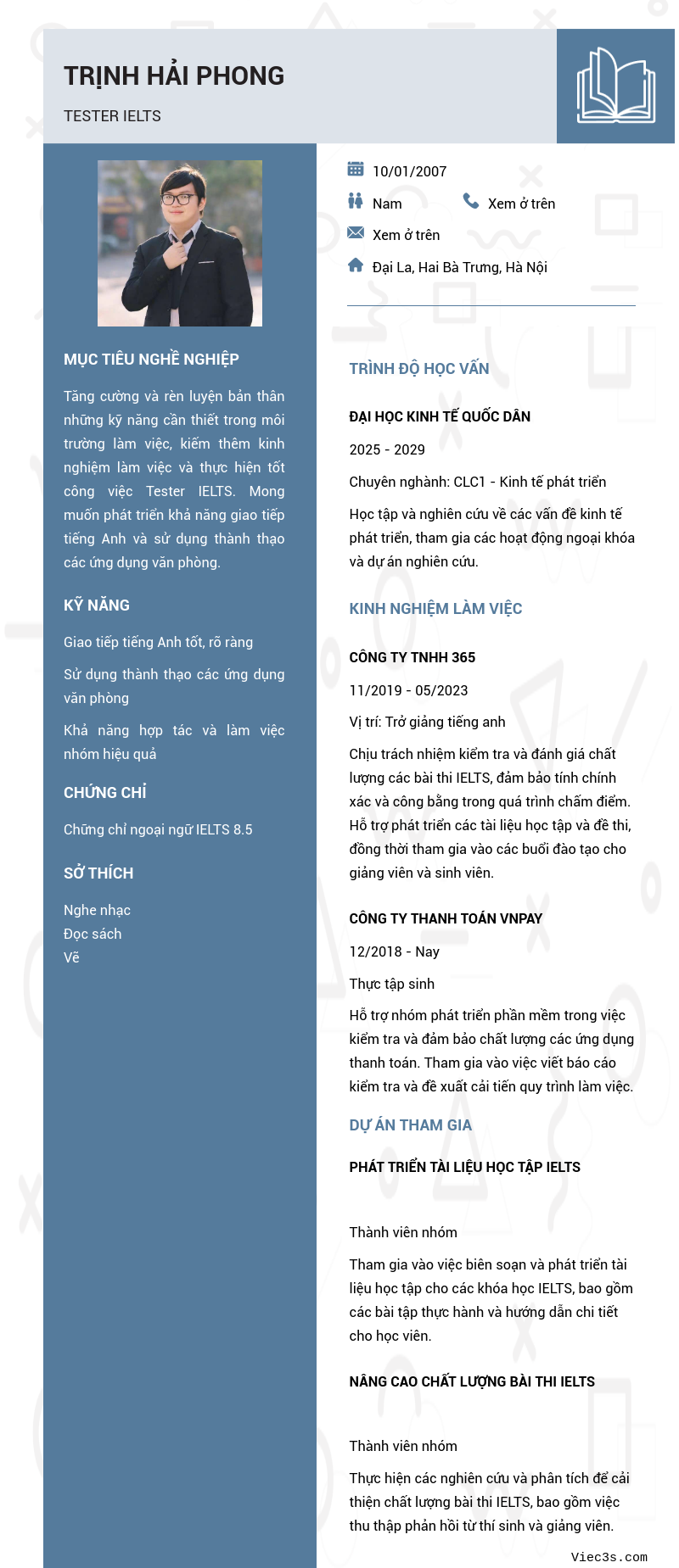 CV ứng viên