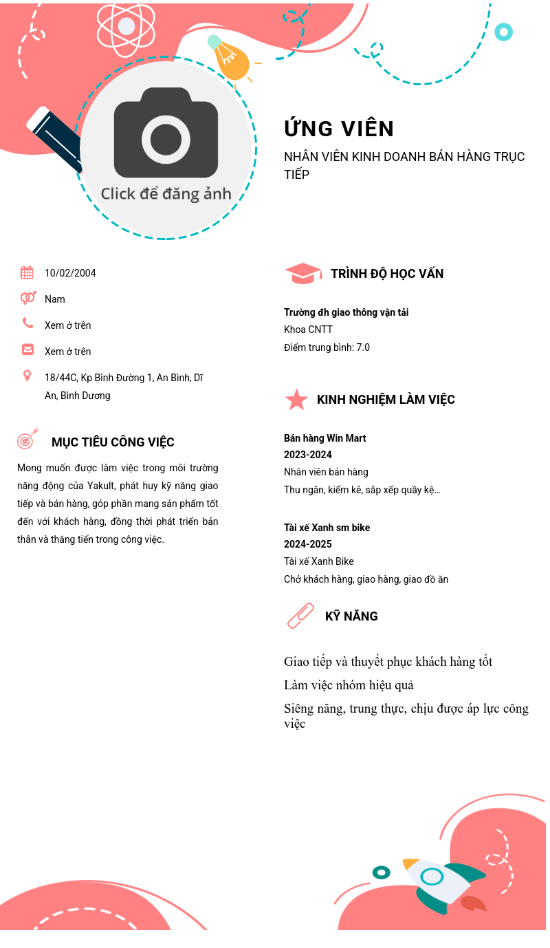 CV ứng viên