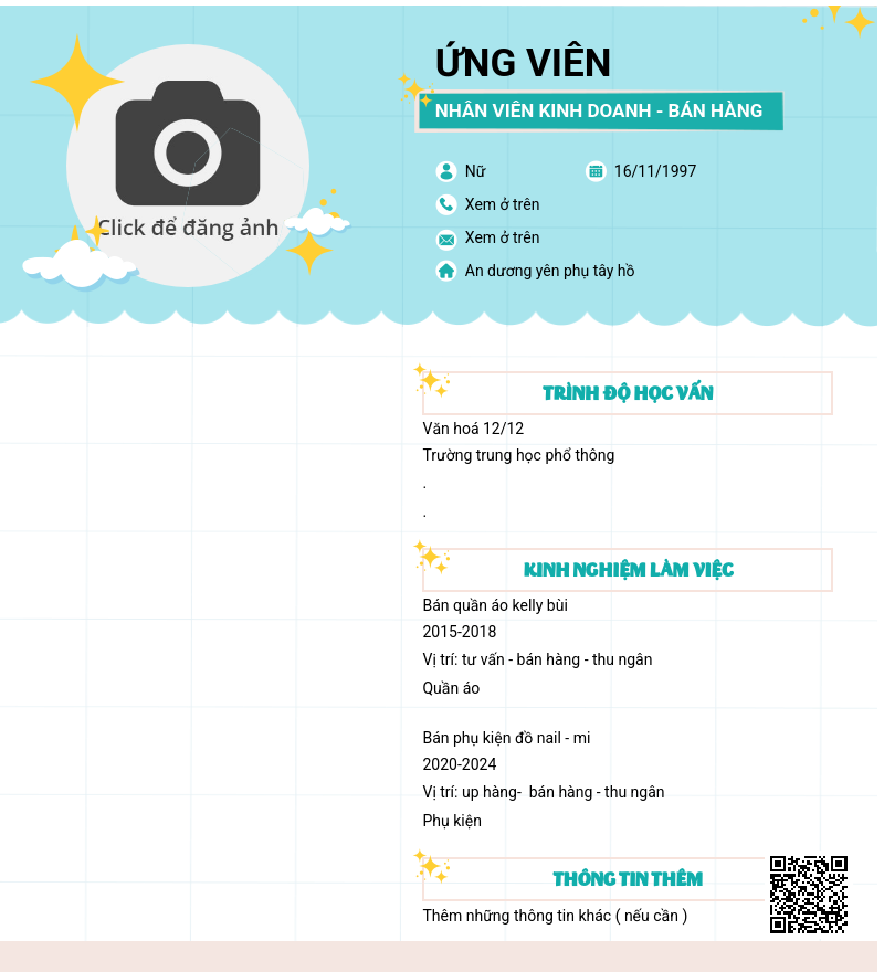 CV ứng viên