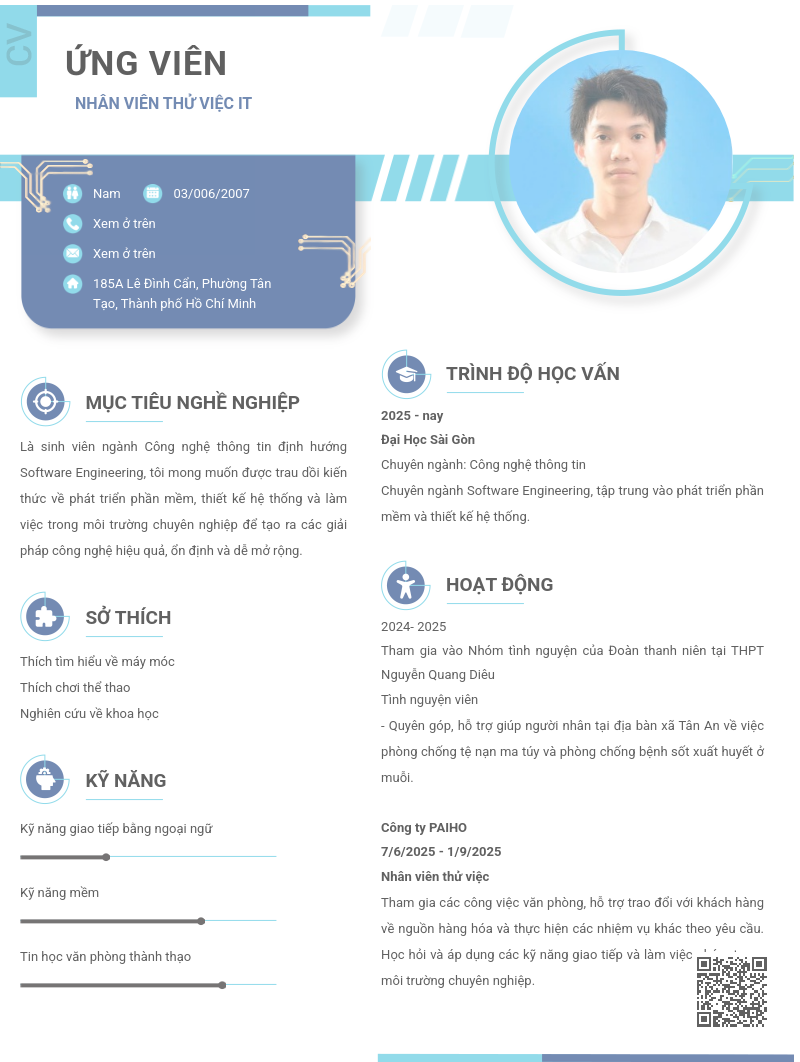 CV ứng viên