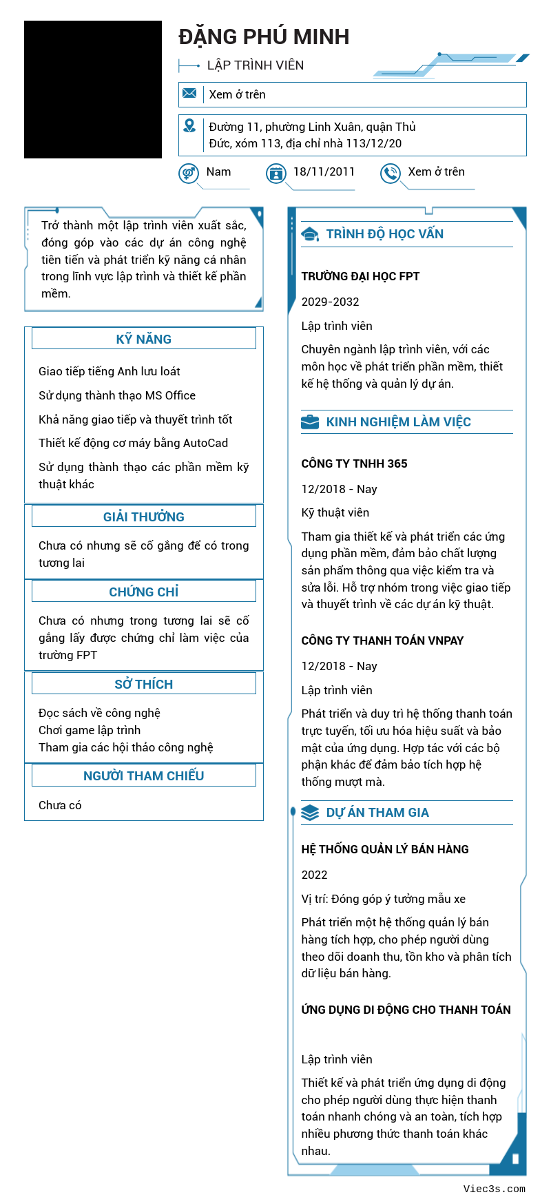 CV ứng viên