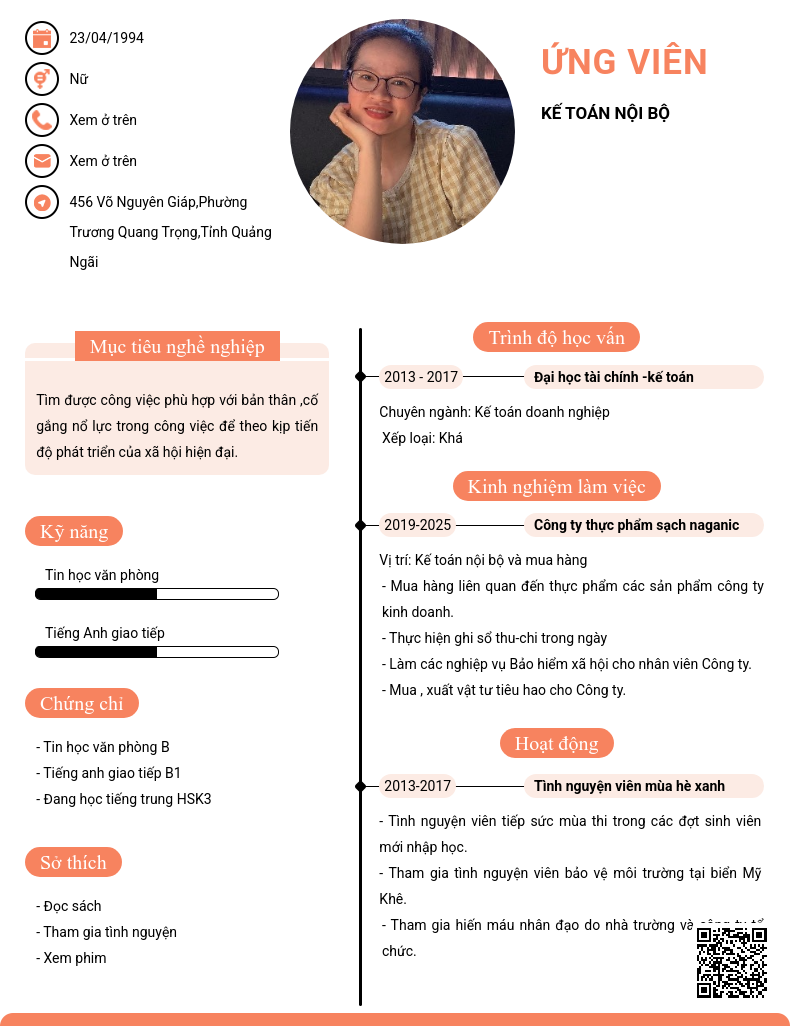 CV ứng viên