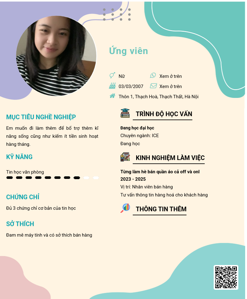 CV ứng viên