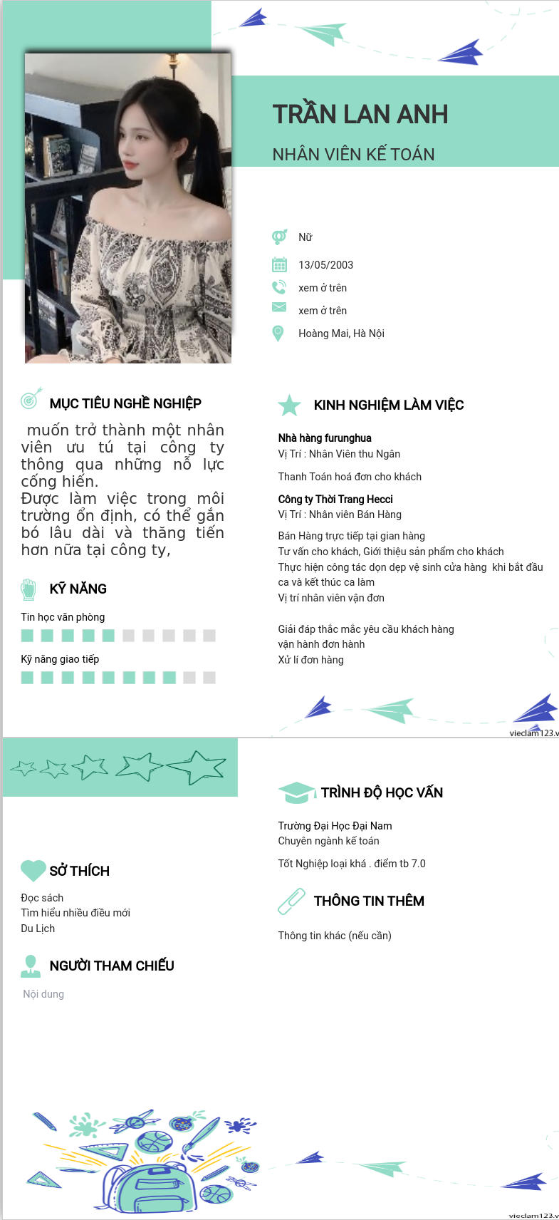 CV ứng viên