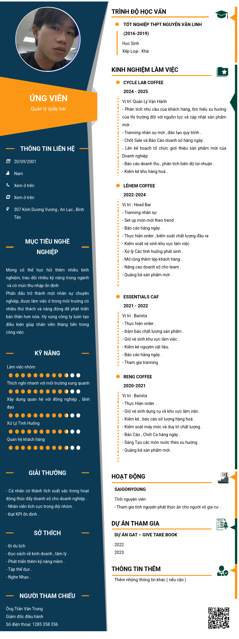 CV ứng viên
