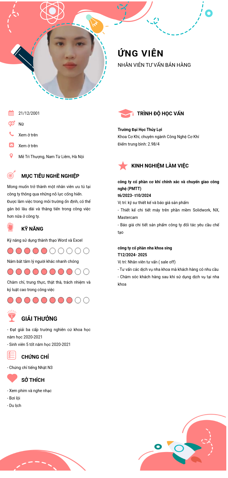 CV ứng viên