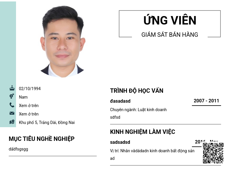 CV ứng viên