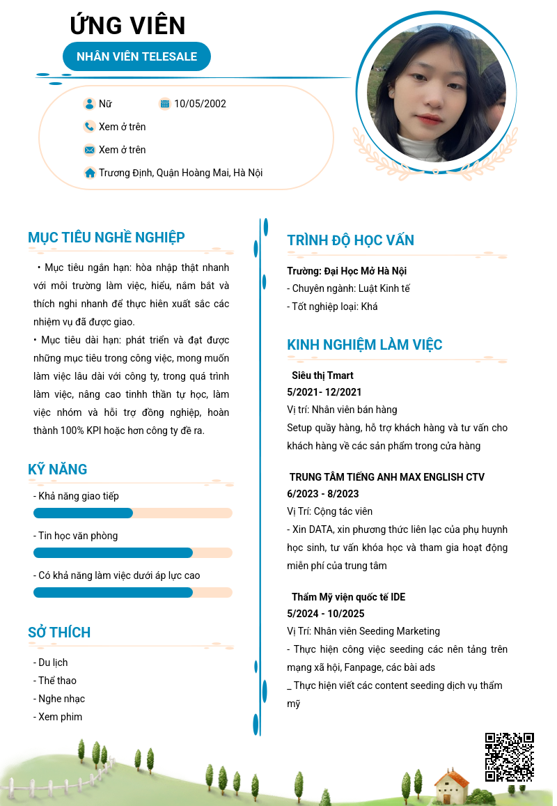 CV ứng viên