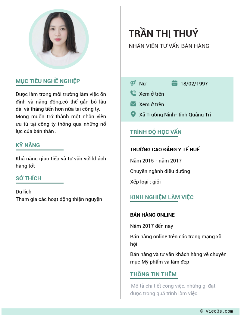 CV ứng viên