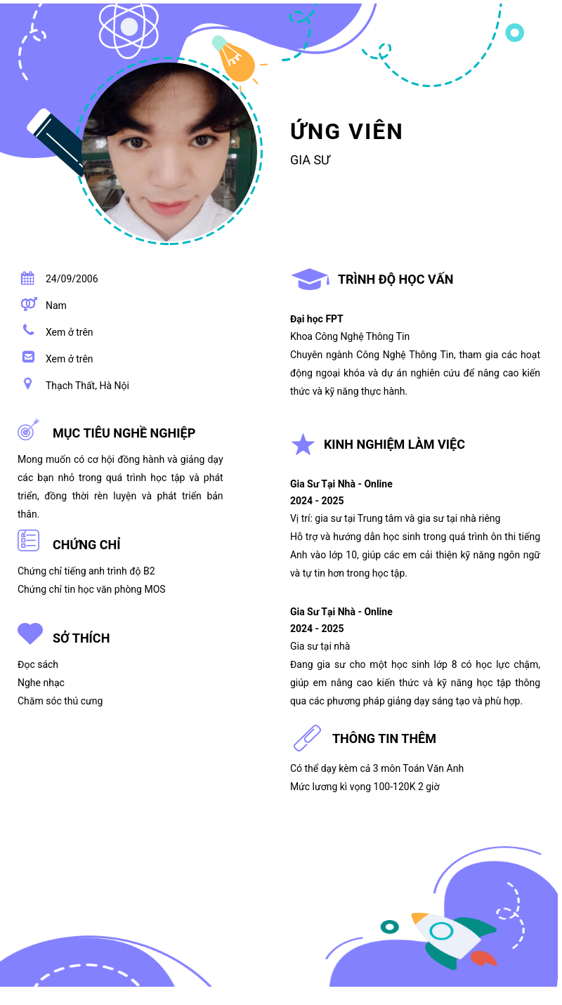 CV ứng viên