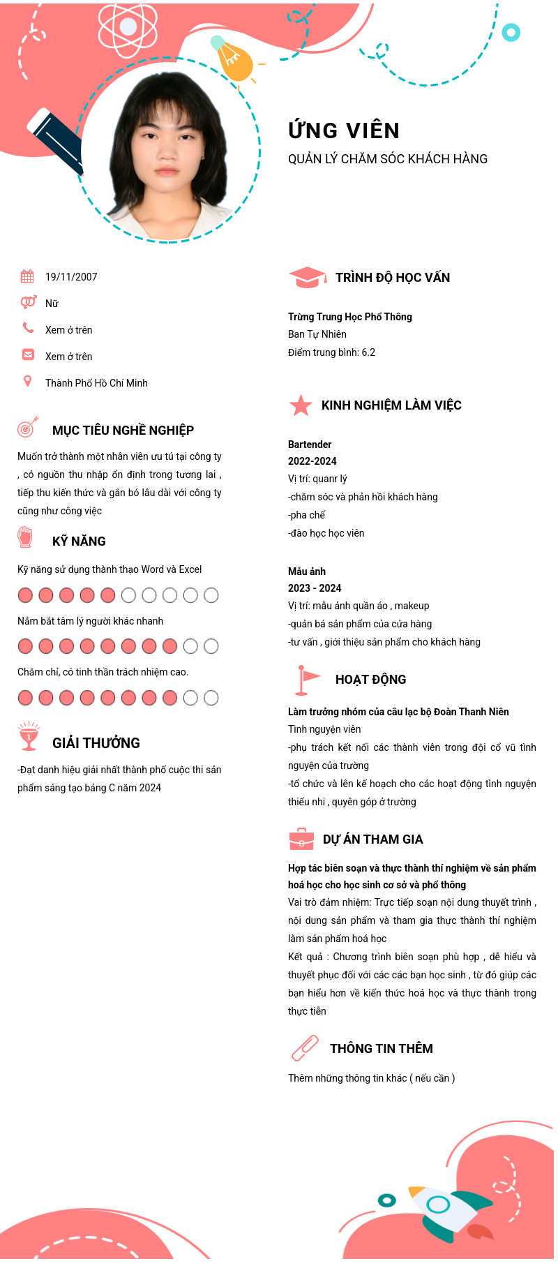 CV ứng viên