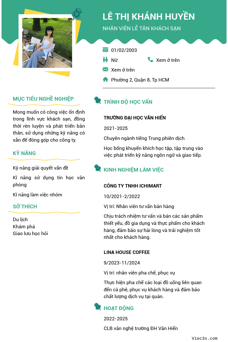 CV ứng viên