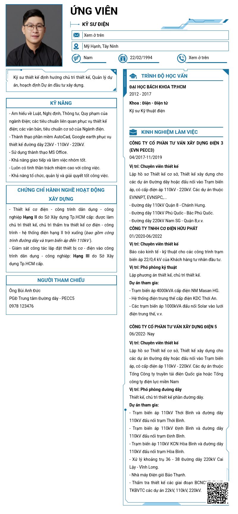 CV ứng viên