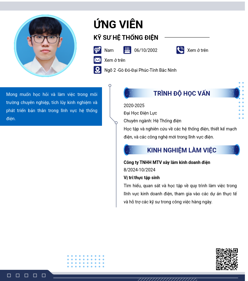 CV ứng viên