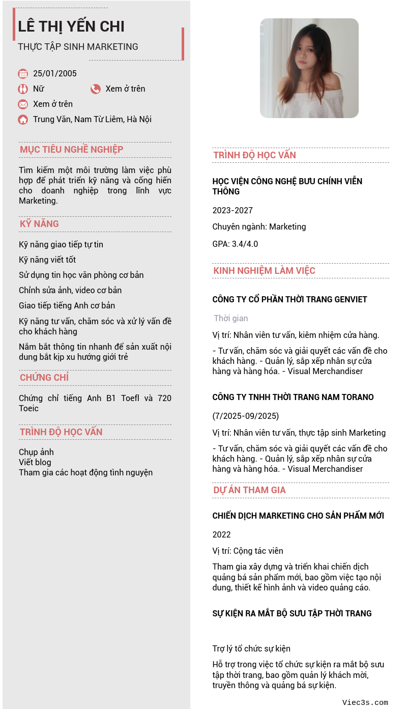 CV ứng viên