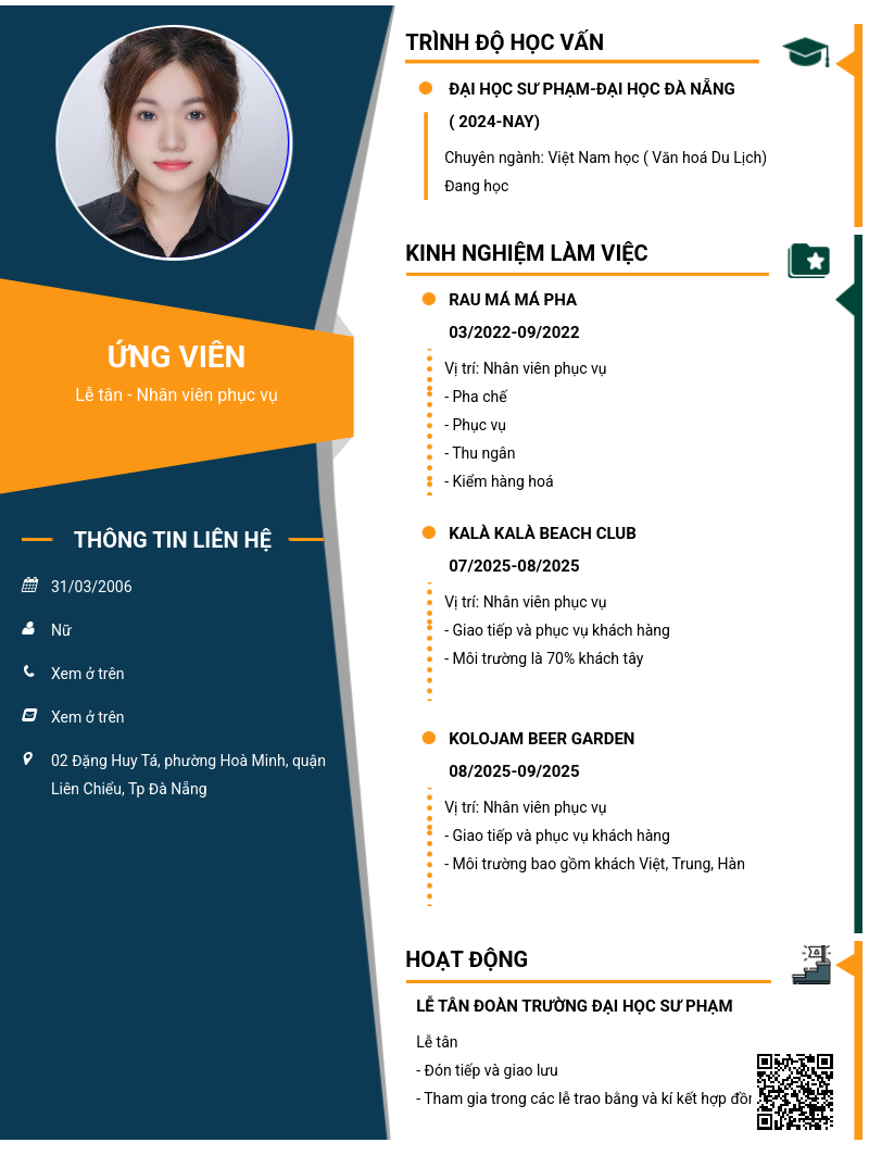 CV ứng viên