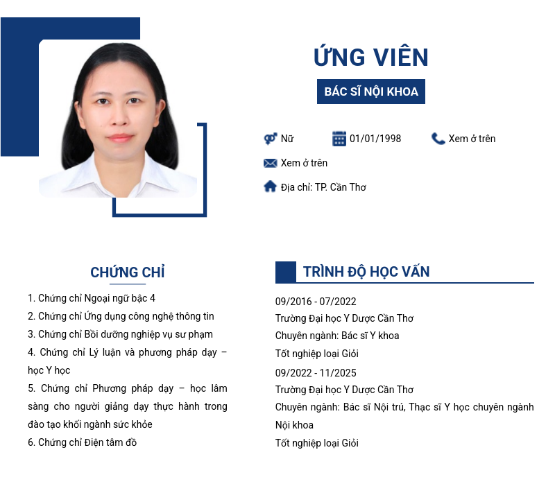 CV ứng viên