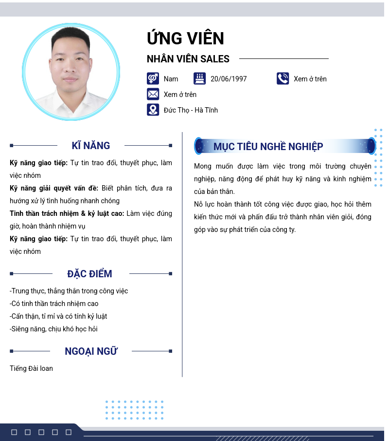 CV ứng viên