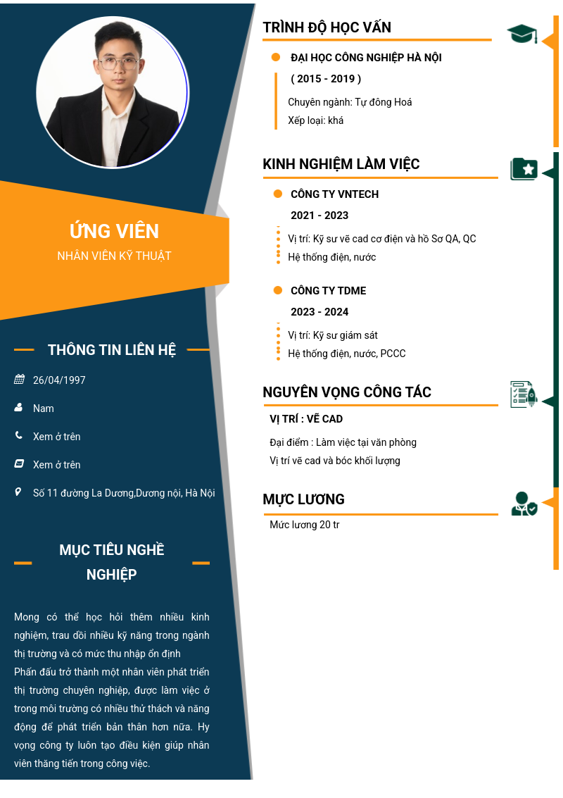 CV ứng viên