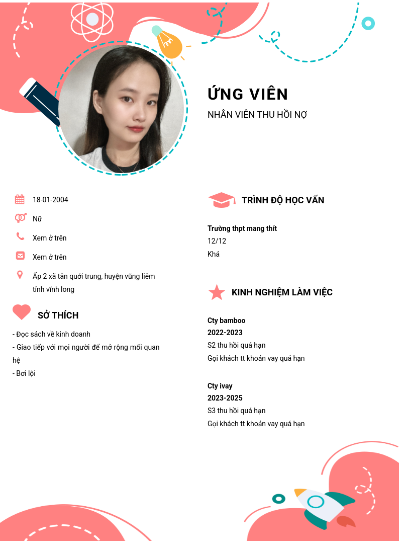 CV ứng viên