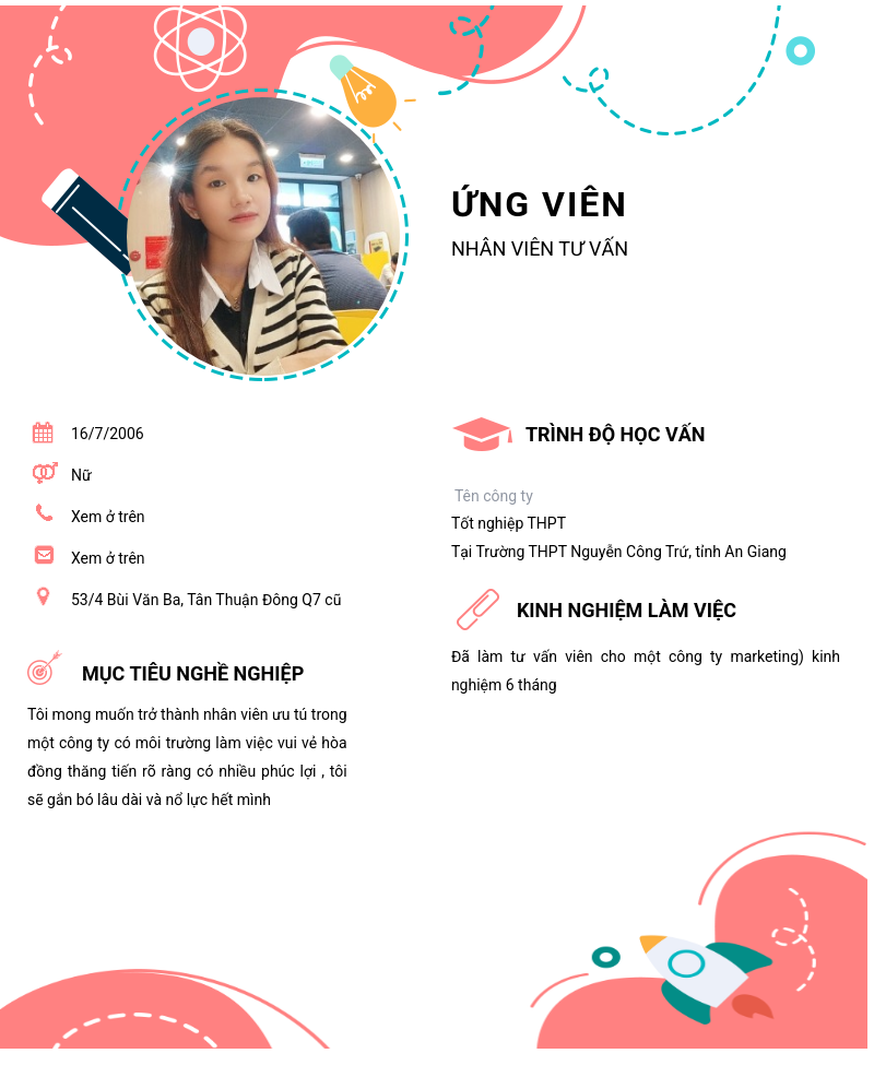 CV ứng viên