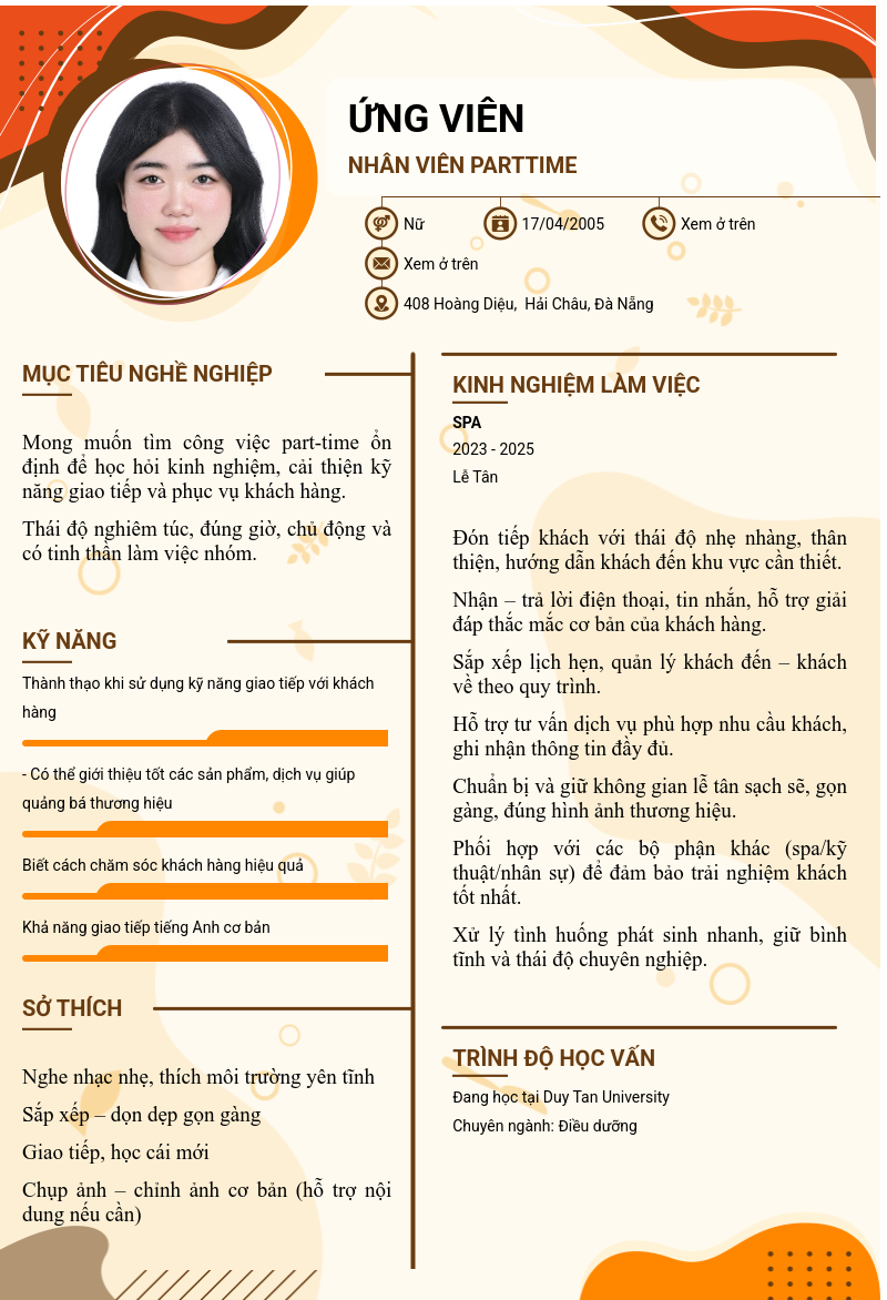 CV ứng viên