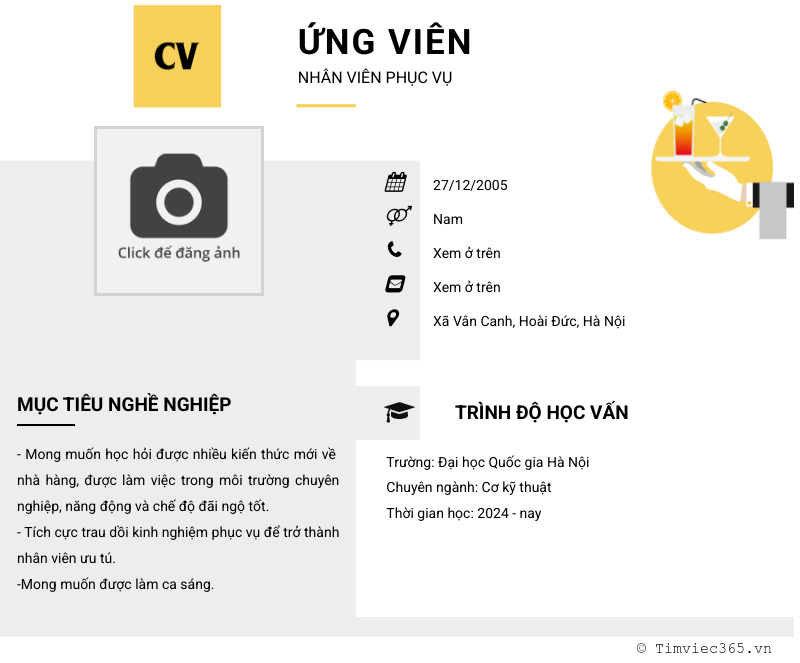 CV ứng viên