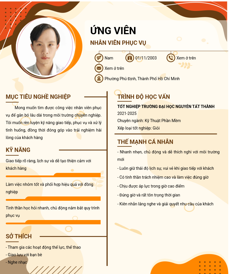 CV ứng viên