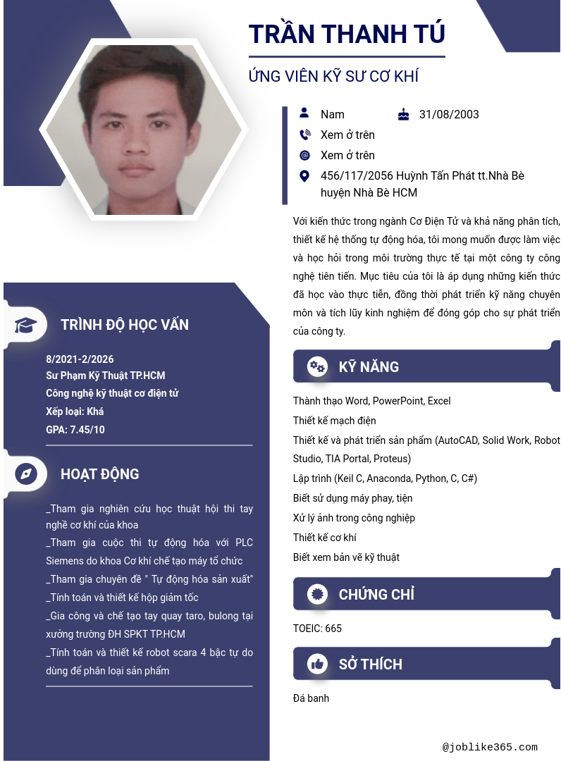 CV ứng viên