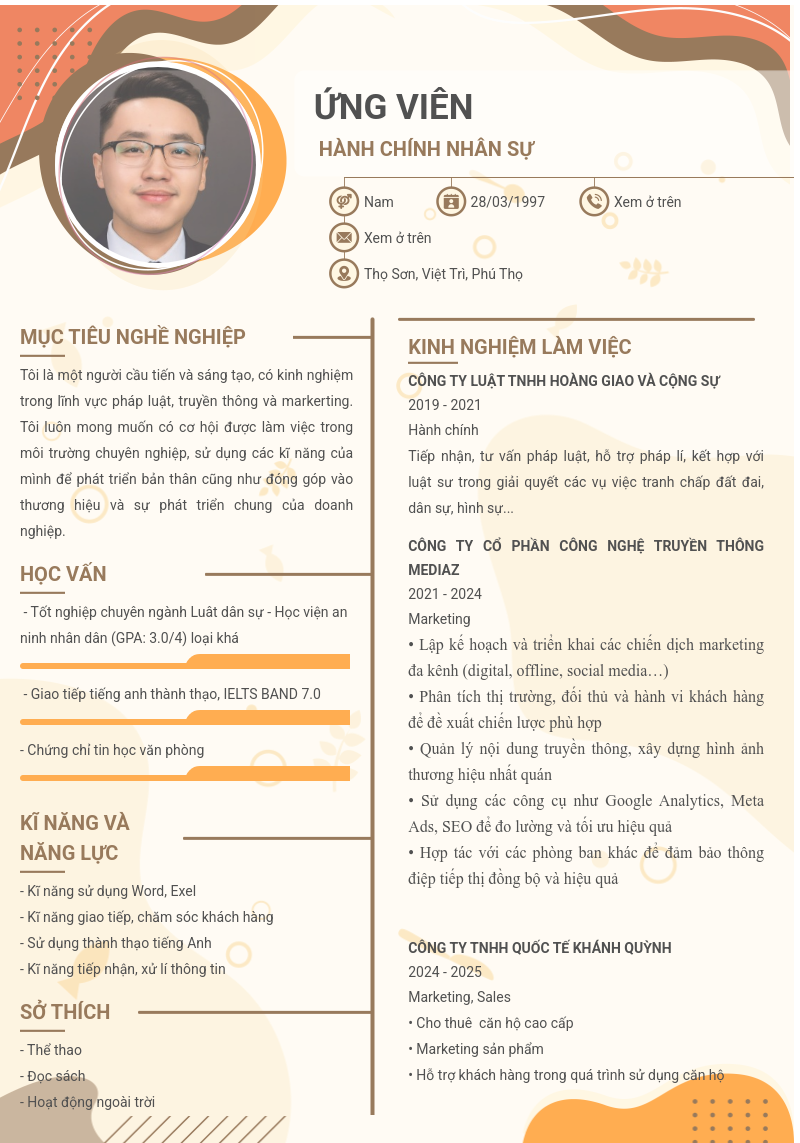 CV ứng viên