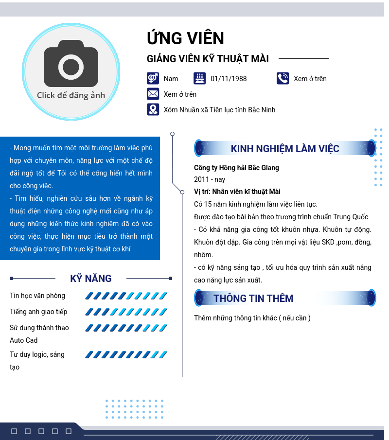 CV ứng viên