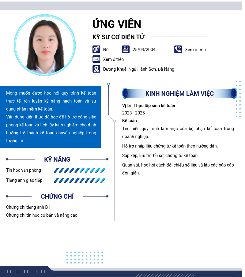 CV ứng viên