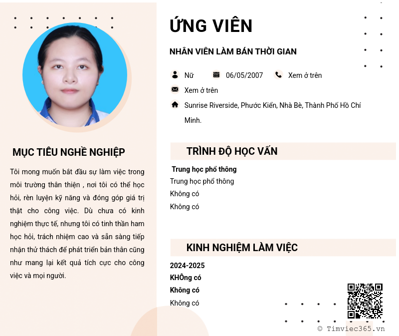 CV ứng viên