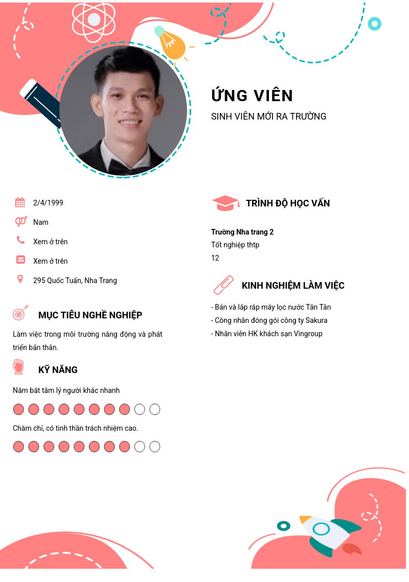 CV ứng viên