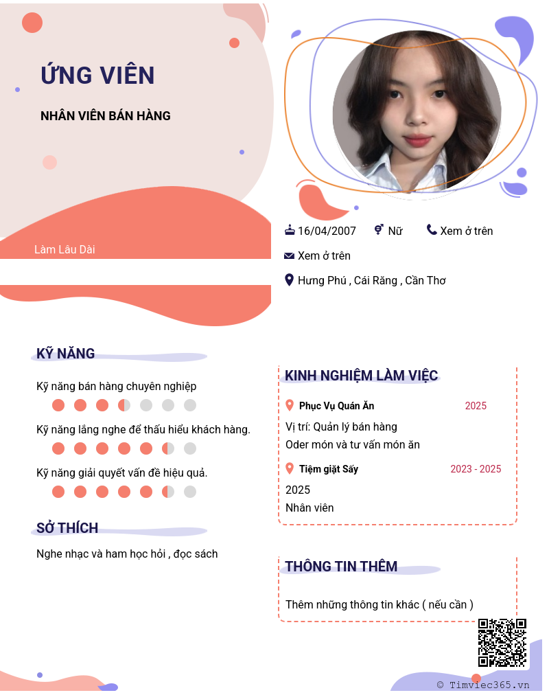 CV ứng viên