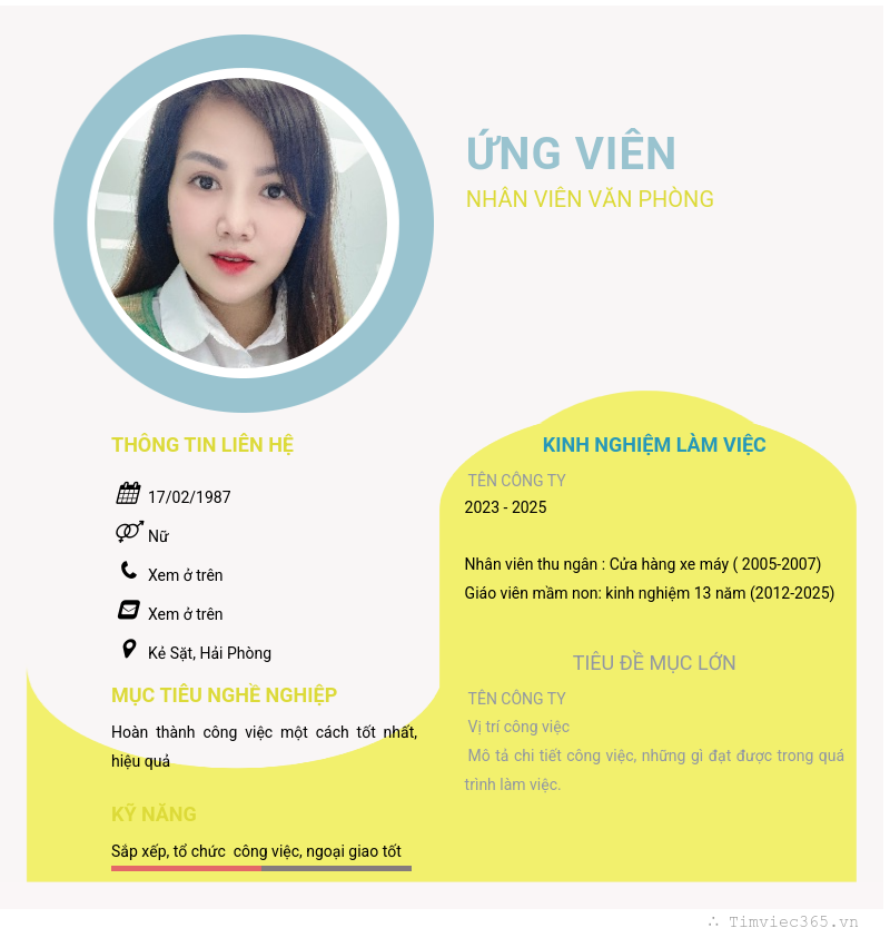 CV ứng viên
